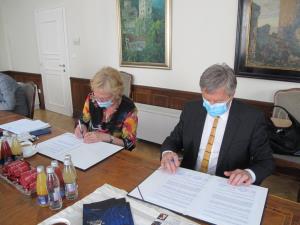 Podpis pogodbe o sofinanciranju.